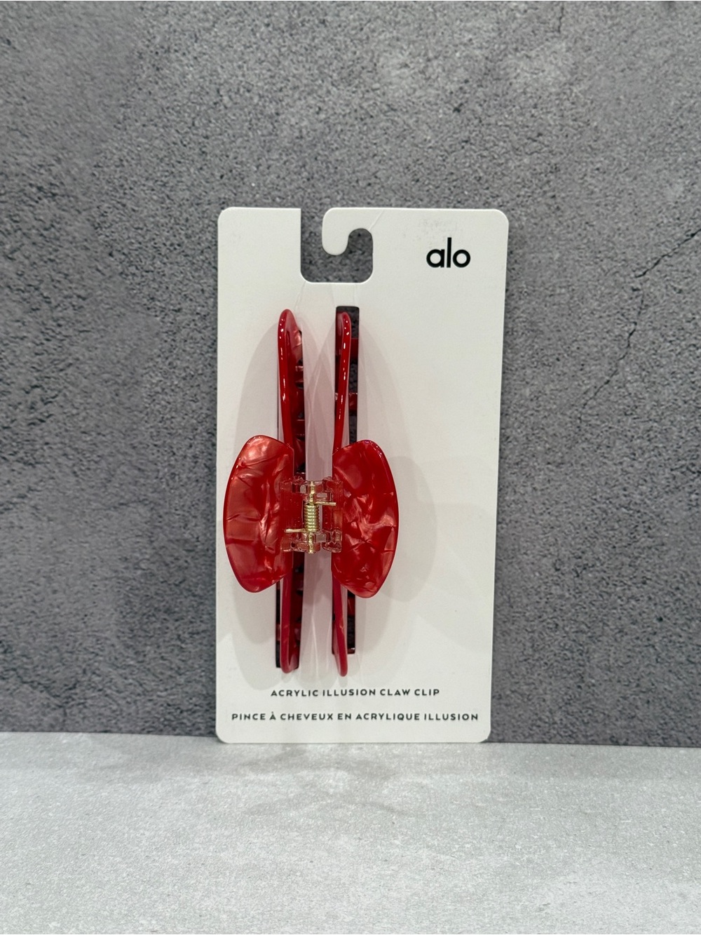 Alo Acrylic Illusion Claw hair clips set of 2 - Picture 3 of 7